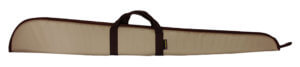 Allen 82152 Humbolt  Shotgun Case 52 Tan Cotton Canvas w/Endura Brown Panels  Pockets  Quilted Interior & Lockable Zipper Includes Choke Tube Organizer”