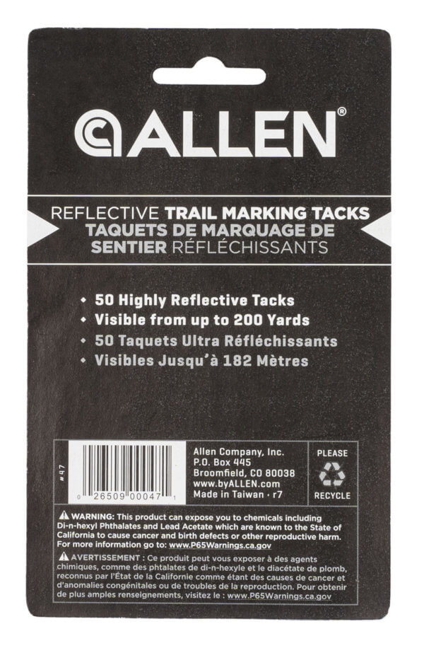 Allen 47 Trail Marking Tacks Reflective 50 Pack
