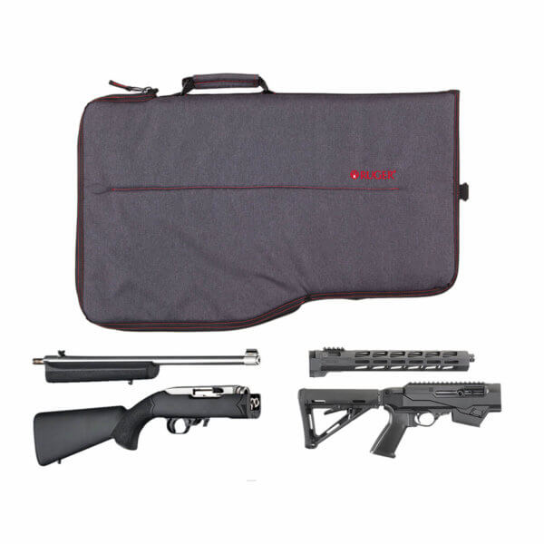 Ruger 29734 Blackwater Takedown Case 25″ PC Carbine/10/22 Takedown Black Endura With Red Ruger Logo