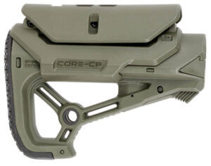 FAB Defense FXGLCORESCP GL-Core S CP Buttstock Adjustable Cheekrest Matte Black Synthetic for AR-Platform
