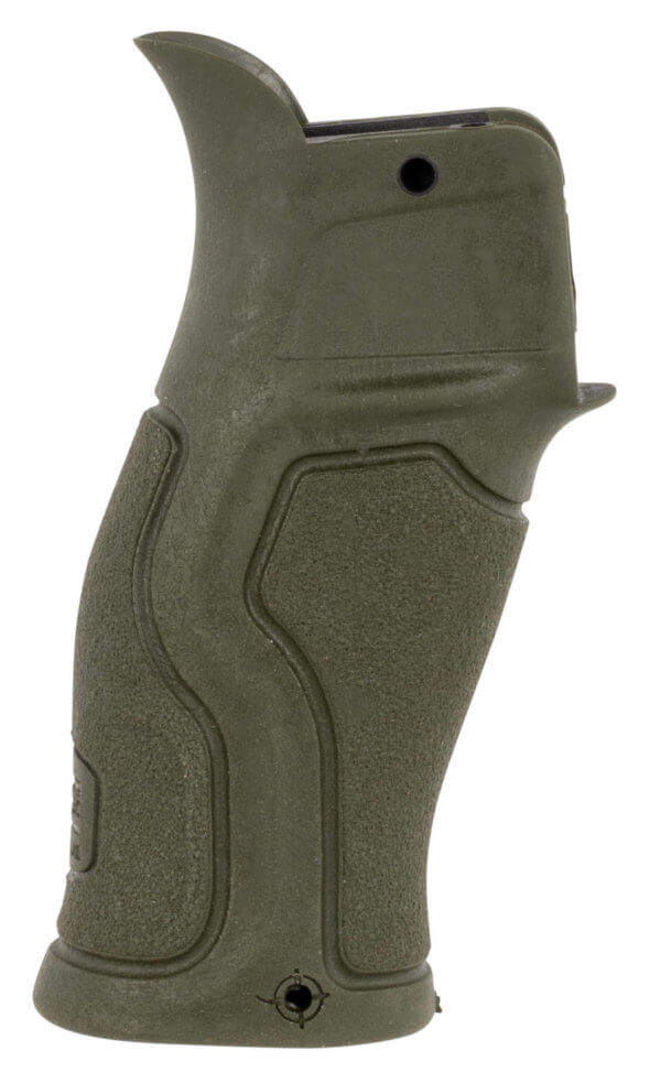 FAB Defense FX-GRADUSG Gradus Ergonomic Pistol Grip 15 Degree OD Green Polymer with Rubber Overmold for AR-15 AR-10 M4 M16