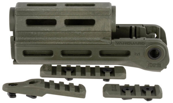 FAB Defense FXVANAKG Vanguard Handguard made of Polymer with OD Green Finish & 6.41″ OAL for AK-47 AK-74 & AKM Accepts M-LOK Style & Picatinny Rails