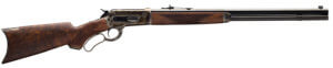 Winchester Repeating Arms 534227171 Model 1886 Deluxe 45-90 Win 8+1 24 Octagon Blued Barrel  Color Case Hardened Receiver/Lever/Forearm Cap & Crescent Buttplate  Checkered Walnut Curved Grip Stock & Forearm”