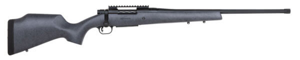 Mossberg 28101 Patriot Long Range Hunter 308 Win Caliber with 5+1 Capacity 22″ Barrel Threaded/Fluted Matte Blued Metal Finish & Sniper Gray Fixed Monte Carlo Stock Right Hand (Full Size)