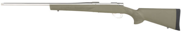 Howa HGR72513 M1500 Hogue 6.5 Creedmoor Caliber with 5+1 Capacity 22″ Threaded Barrel Stainless Steel Metal Finish & Green Fixed Hogue Pillar-Bedded Overmolded Stock Right Hand (Full Size)