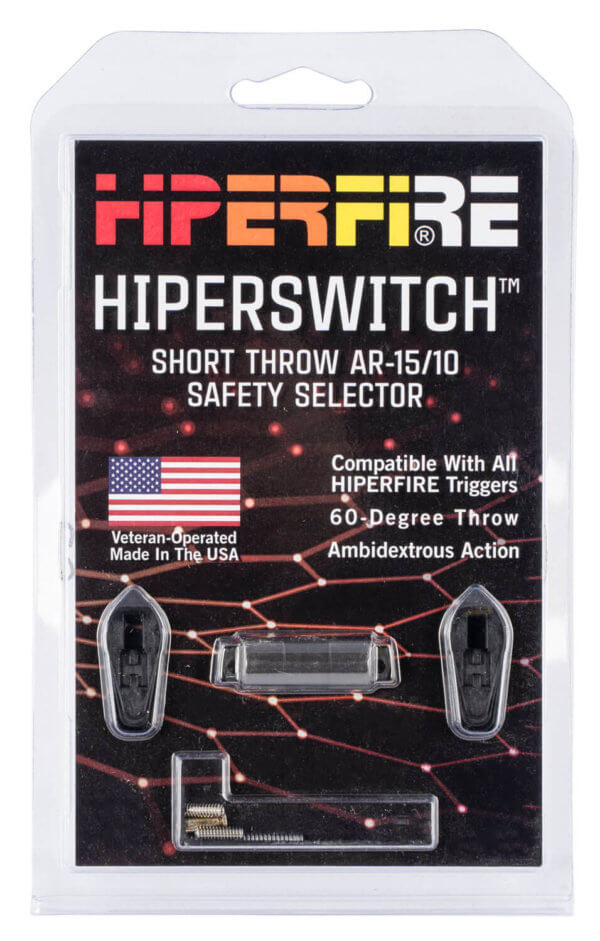 HIPERFIRE HPSBLK Hiperswitch Safety Selector AR Platform Black Steel Ambidextrous