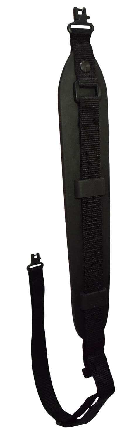 Outdoor Connection MX20970 Compact Molded Sling made of Black Rubber with Talon QD Swivels & Adjustable Design for Rifle/Shotgun