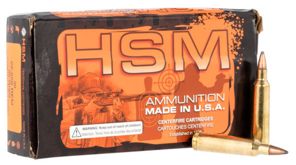HSM 222504N Varmint Hunting 22-250 Rem 55 gr Soft Point (SP) 20rd Box