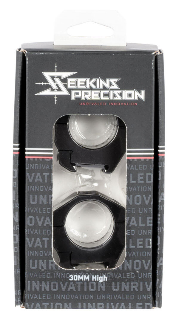Seekins Precision 0010620012 Scope Ring Set For Rifle Picatinny Rail High 30mm Tube Black Anodized Aluminum