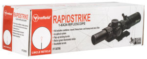 Firefield FF13070K RapidStrike Matte Black 1-6x 24mm 30mm Tube Dual Illuminated (Red/Green/Black) Circle Dot Reticle