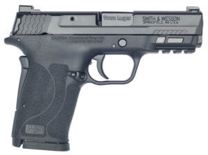 Smith & Wesson 13001 M&P Shield EZ M2.0 Micro-Compact Frame 9mm Luger 8+1  3.67″ Black Armornite Stainless Steel Barrel & Serrated Stainless Steel Slide  Matte Black Polymer Frame w/Picatinny Rail  Thumb/Grip Safety  TruGlo Tritium Sights