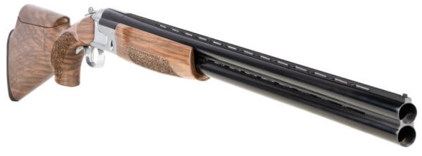 CZ-USA 06495 SCTP Sterling Southpaw 12 Gauge 3 2rd 30″ Gloss Black Chrome Barrel  Silver Satin Chrome Metal Finish  Turkish Walnut Fixed Adjustable Comb Stock Includes 5 Extended Chokes Left Hand”