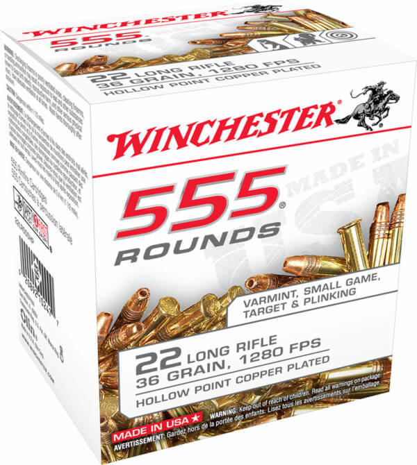 Federal 725 Champion Training Value Pack 22 LR 36 gr Copper Plated Hollow Point (CPHP) 325rd Box