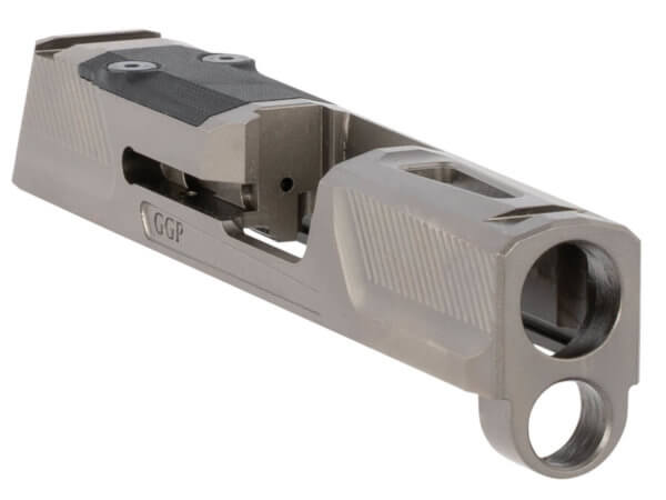 Grey Ghost Precision GGP365GRY2 GGP365 Version 2 Slide Fits Sig P365 Optic Cut Compatible w/Sig RomeoZero & Shield RMS-C Fine Front & Rear Serrations 17-4 Stainless Steel w/Gray DLC Finish