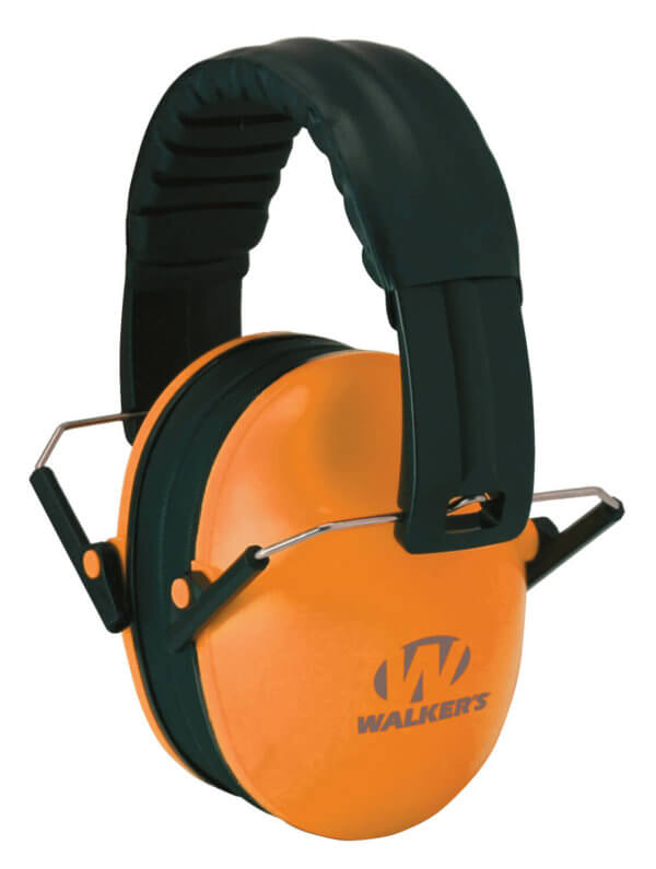 Walker’s GWPFKDMOR Baby & Kids Passive Muff 22 dB Over the Head Orange Polymer