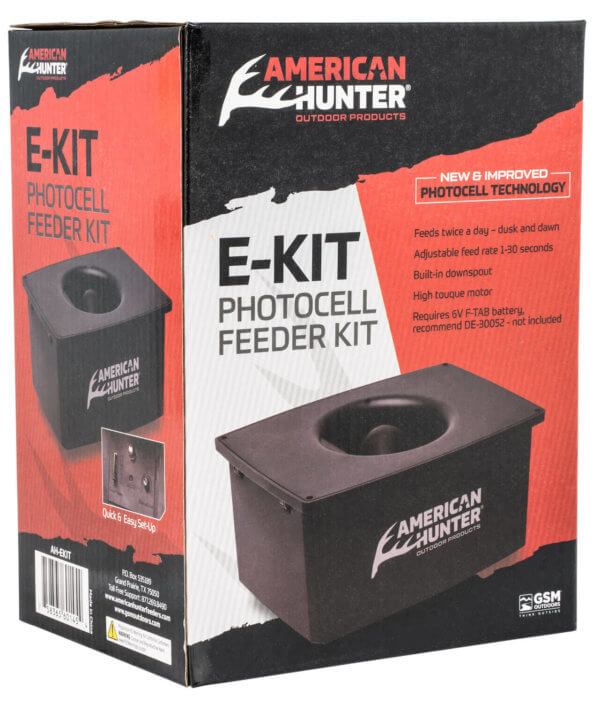 American Hunter AHEKIT Photocell Feeder Kit 2 Programs 1-30 Seconds Duration Black
