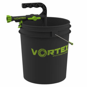 HME HMEGWSHRBKT Wild Game Cleaner Black/Green ABS Plastic w/ bucket