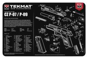 BECK TEK LLC (TEKMAT) TEKR17CZP07 CZ-P07/P09 Handgun cleaning mat 11″x17″x1/8″