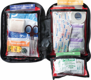 GPS Bags GPSD965PCB First Aid Kit Discreet Case with Black Finish & Holds 1 Handgun 2 Magazines