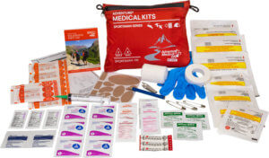 Adventure Medical Kits 01050300 Sportsman 300 Medical Kit Treats Injuries/Illnesses Waterproof Red
