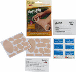 Adventure Medical Kits 01550400 Moleskin Blister Prevention Brown 22 Precut Shapes