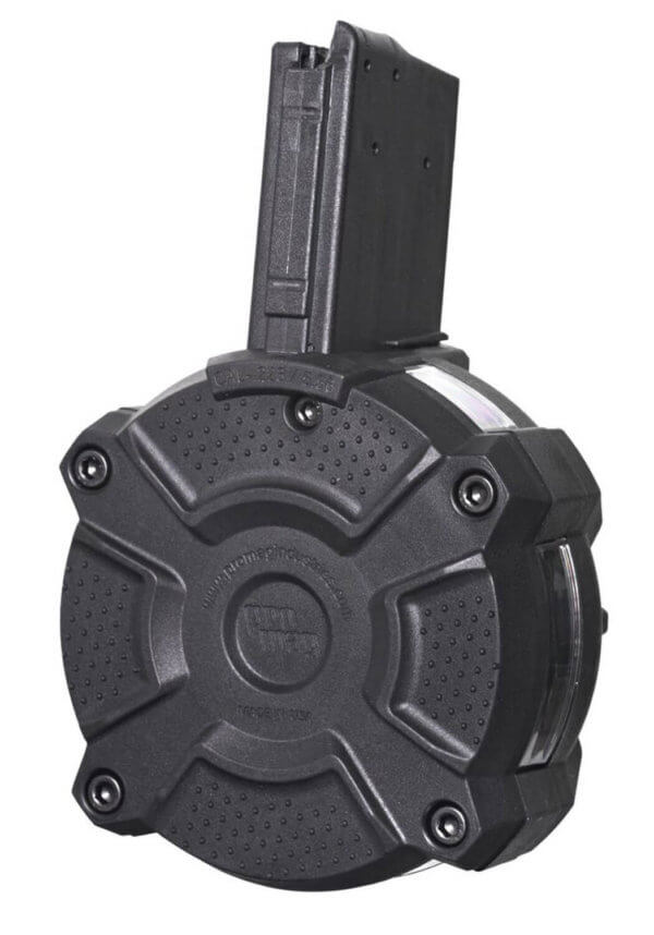ProMag DRMA24 Standard Black Drum with Capacity Window 65rd for 223 Rem 5.56x45mm NATO AR-15