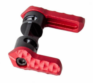 Seekins Precision 0011580012 Safety Selector 60/90 Degree Red Anodized Aluminum Ambidextrous