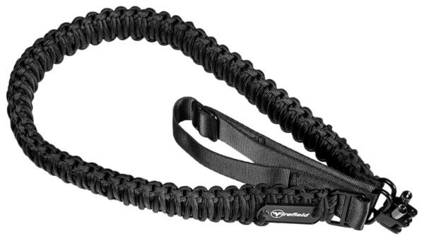 Firefield FF46001 Two Point Tactical Sling made of Black Nylon Paracord with 37.50″-45″ OAL 1.50″ W & Adjustable Design for Rifles