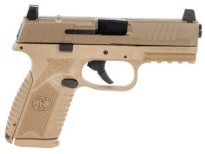 FN 66100742 509 Midsize MRD 9mm Luger 4″ Barrel 10+1 Flat Dark Earth Polymer Frame With Mounting Rail Optic Cut FDE Stainless Steel Slide No Manual Safety Optics Ready