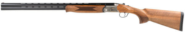 TriStar 33106 Trinity O/U 16 Gauge 28″ 2rd 2.75″ Silver Engraved with 24K Gold Inlay Rec Turkish Walnut Stock Right Hand (Full Size) Includes 5 MobilChoke