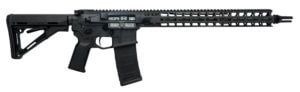 Radian Weapons R0041 Model 1  223 Wylde 30+1 16″ Threaded 416R Stainless Steel Barrel  7075 Aluminum Upper & Lower Receivers  Extended Handguard W/Magpul M-Lok  Black Cerakote   Magpul Pistol Grip & Collapsible Stock  Ambidextrous Controls