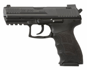 HK 81000107 P30 V3 9mm Luger 3.85″ 17+1 Black Polymer Frame Black Interchangeable Backstrap Grip