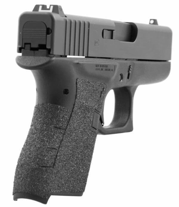 Talon Grips 100G Adhesive Grip  Compatible w/Glock 43  Black Aggressive Textured Granulate