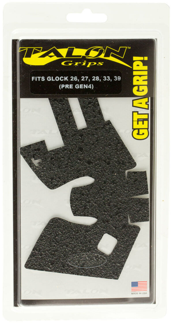 Talon Grips 105R Adhesive Grip Textured Black Rubber for Glock 2627283339 Gen2-3