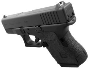 Talon Grips 117R Adhesive Grip  Compatible w/Glock 26/27/28/33/39 Gen4 w/Medium Backstrap  Black Textured Rubber