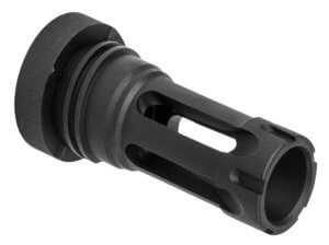 Yankee Hill 430228A QD Light Tactical Flash Hider made of Black Finish Steel with 1/2″-28 tpi Threads for 30 Cal AR-Platform