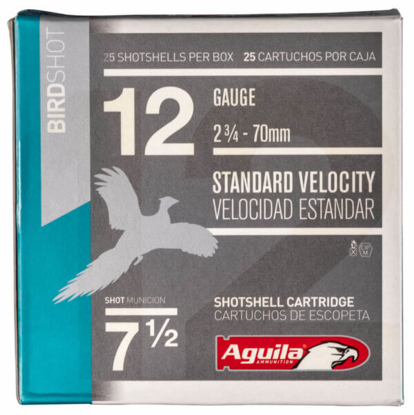 Aguila 1CHB1217 Birdshot Standard Velocity 12 Gauge 2.75″ 1 1/8 oz 7.5 Shot 25rd Box