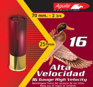 Aguila 1CHB1607 Birdshot High Velocity 16 Gauge 2.75″ 1 1/8 oz 7.5 Shot 25rd Box
