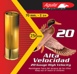 Aguila 1CHB2007 Birdshot High Velocity 20 Gauge 2.75″ 1 oz 7.5 Shot 25rd Box