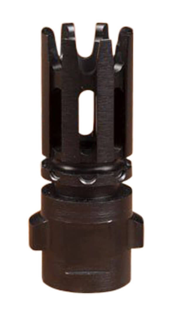 Yankee Hill 4302MB28A QD Light Tactical Muzzle Brake made of Black Finish Steel with 1/2″-28 tpi Threads for 30 Cal AR-Platform