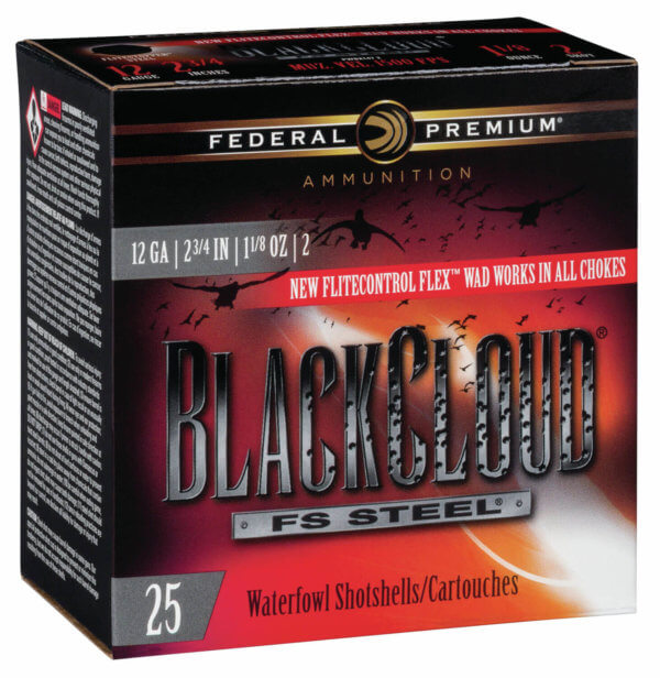 Federal PWBX1473 Black Cloud FS 12 Gauge 2.75″ 1 1/8 oz 3 Shot 25rd Box