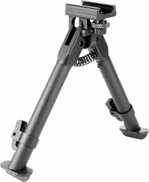 Firefield FF34024 Compact Bipod 9-14″ Black Aluminum Swivel Stud Attachment or Picatinny Rail (Adapter Included)
