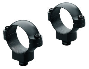 Leupold 49931 Quick Release Scope Ring Set Dual Dovetail Medium 30mm Tube 0 MOA Matte Black Steel