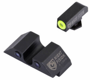 AmeriGlo GL102 i-Dot Sight set for Glock Black | Green Tritium with White Outline Front Sight Green Tritium i-Dot Rear Sight