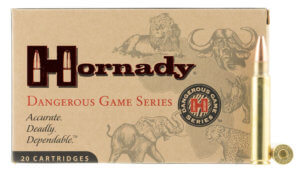Hornady 82322 Dangerous Game 375 H&H Mag 300 gr Dangerous Game Solid 20rd Box