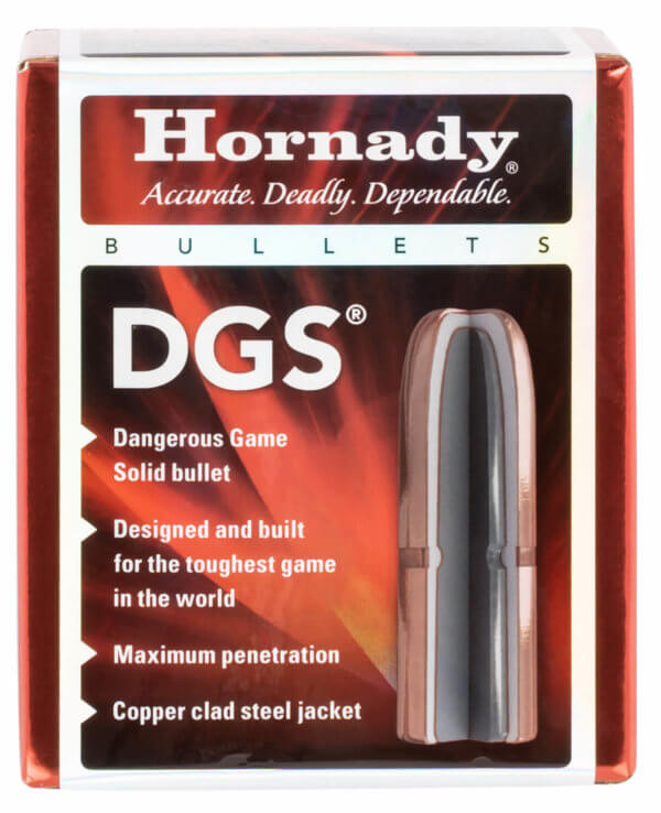 Hornady 4507 DGS 45 Caliber .458 500 GR Full Metal Jacket Round Nose 50 Box