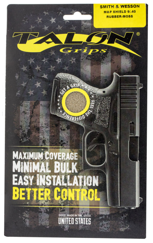 Talon Grips 104M Adhesive Grip  Compatible w/Glock Gen1-3 19/23/25/32/38  Moss Textured Rubber