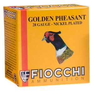 Fiocchi 28GP5 Golden Pheasant Extrema 28 Gauge 2.75″ 7/8 oz 1300 fps 5 Shot 25rd Box
