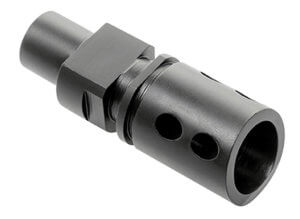 CMMG 57DA5BE Flash Hider  Black Steel with M12x1 LH Threads for 5.7x28mm FN PS90