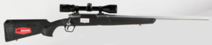 Savage Arms 57109 Axis II XP 30-06 Springfield 4+1 22″ Matte Stainless Barrel/Rec Synthetic Stock Includes Bushnell Banner 3-9x40mm Scope